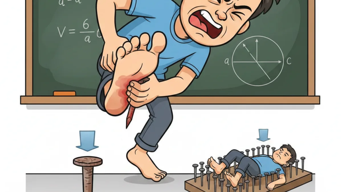 Kenapa Injak Paku Itu Sakit? Rahasia Tekanan Zat Padat