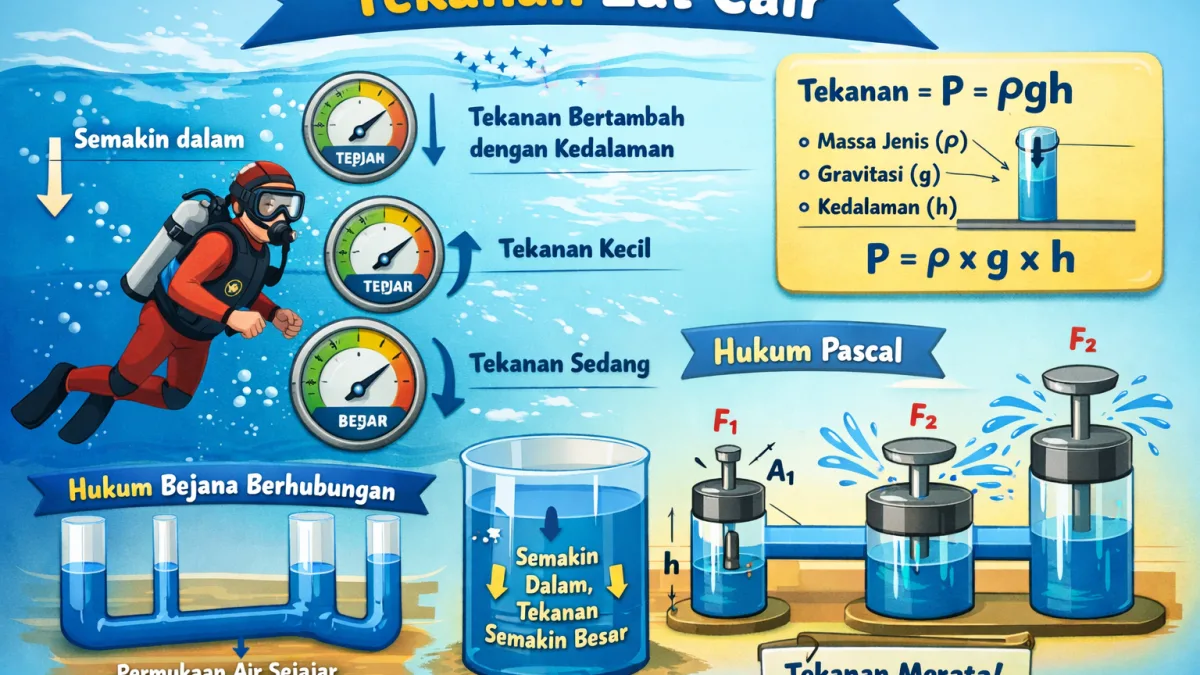 Tekanan Zat Cair (Hidrostatis)